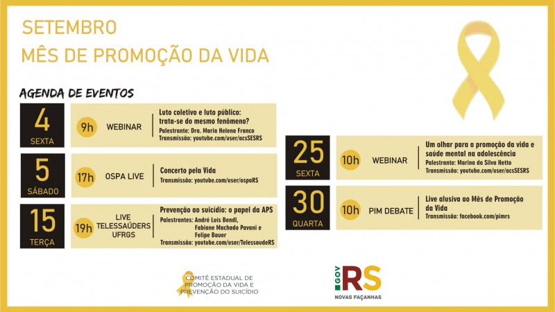 Mês de Setembro Amarelo