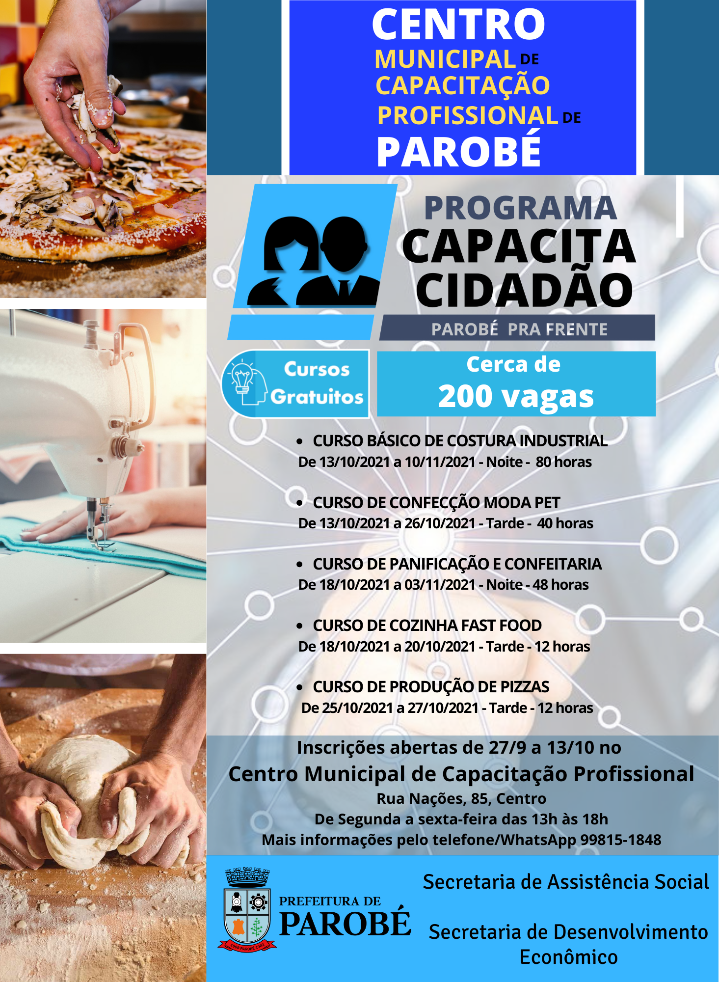 CAPACITAÇÃO - Estão abertas as inscrições para cursos gratuitos de